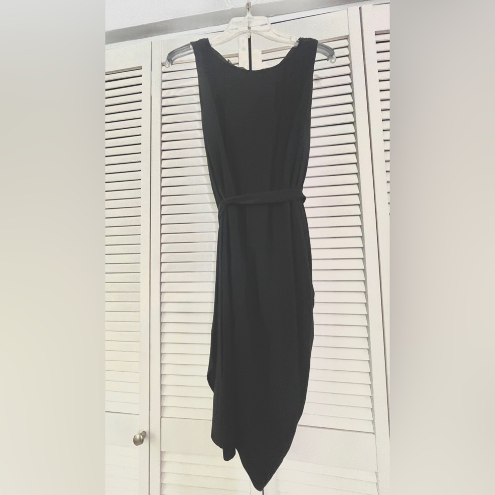 Moschino Black cocktail Dress with side flare detail